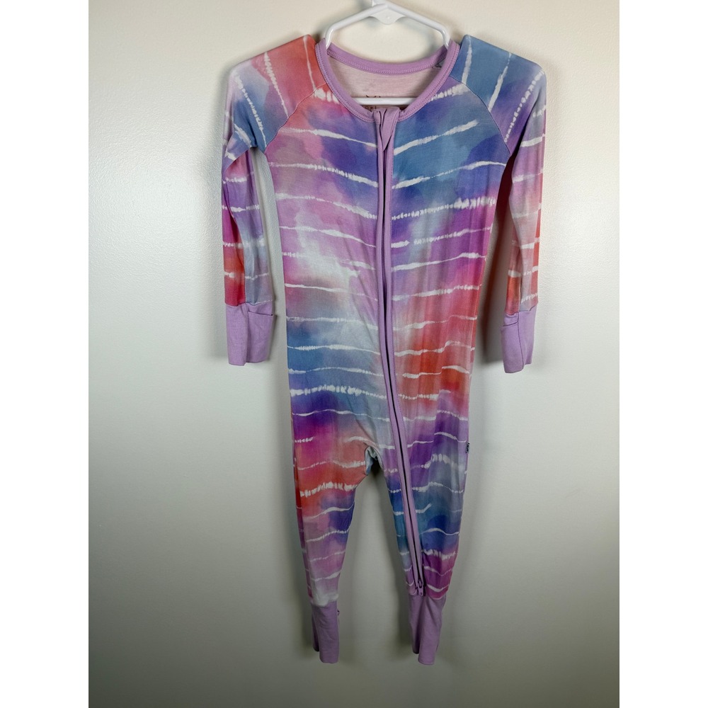 Little Sleepies Watercolor Tie Dye Bamboo Zippy 12-18 Months